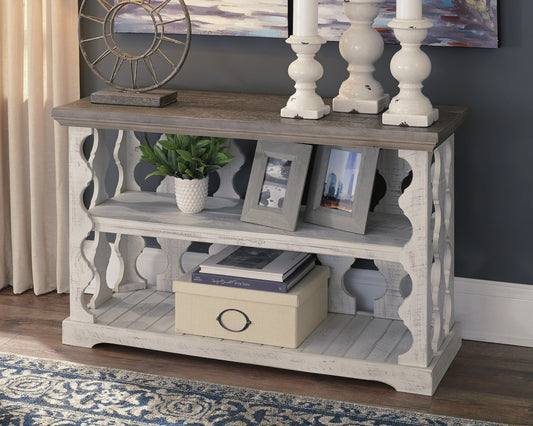Myers Furniture Outlet - Ashley Furniture - Havalance Sofa/Console Table - Console Sofa Table / Gray/White - T814-5