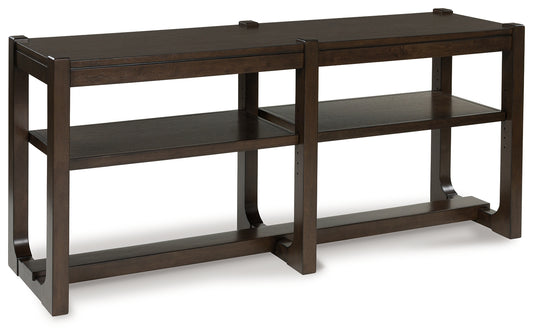 Myers Furniture Outlet - Ashley Furniture - Breckington Sofa Table - Sofa Table / Dark Brown - T856-4