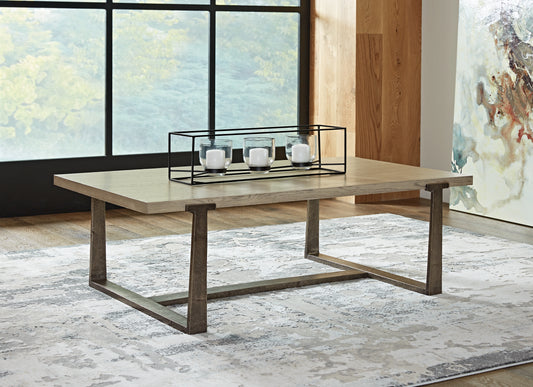 Myers Furniture Outlet - Ashley Furniture - Dalenville Coffee Table - Rectangular Cocktail Table / Gray - T965-1