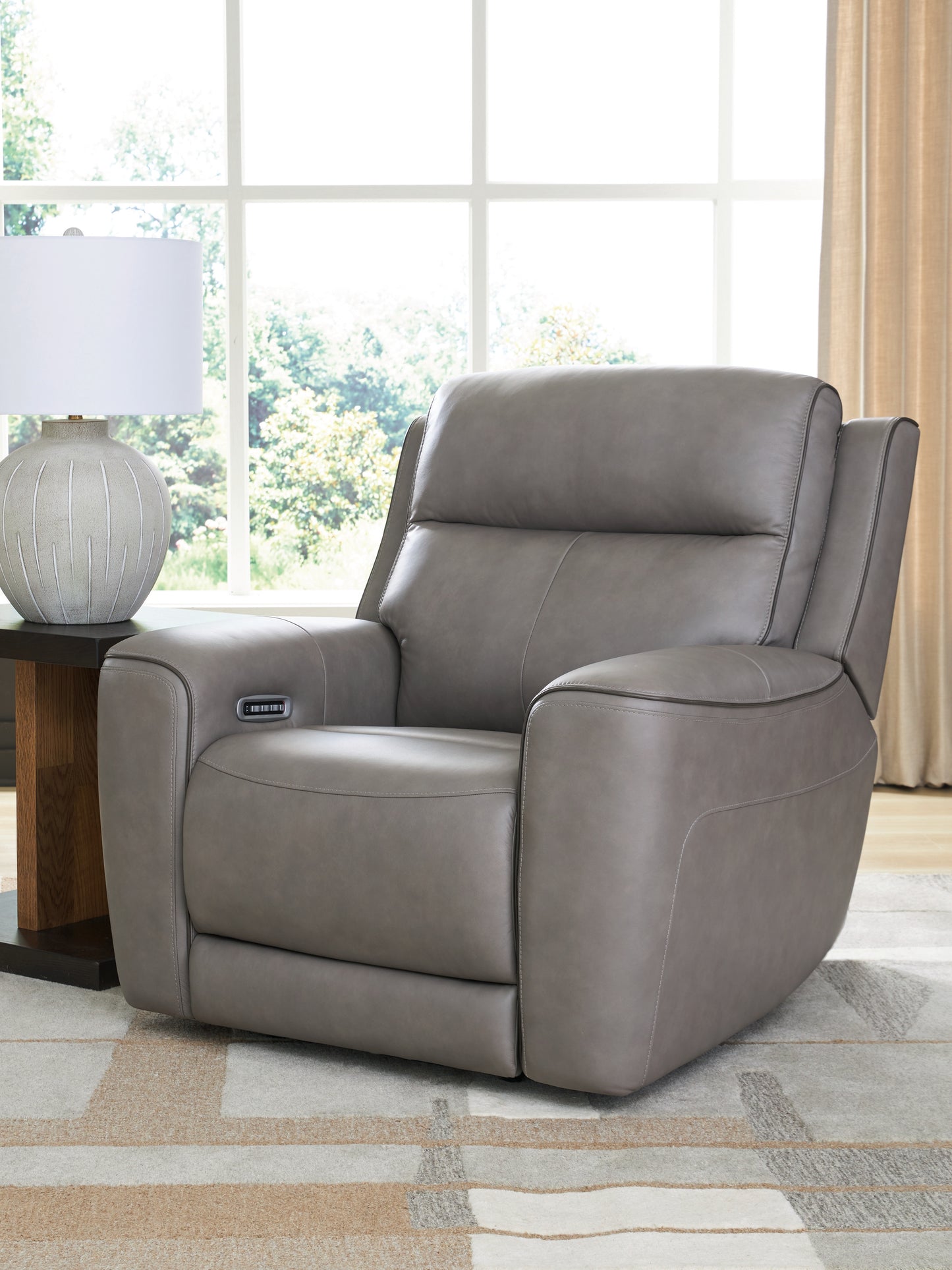 Myers Furniture Outlet - Ashley Furniture - 5Z-Comfort Living Room - PWR Recliner/ADJ Headrest / Onyx - PCU1090213