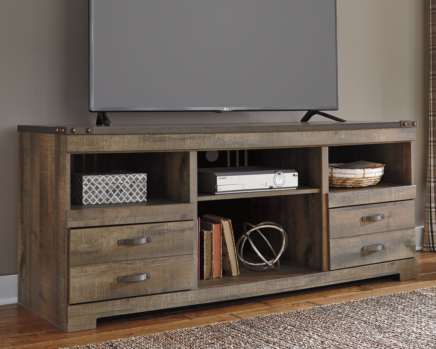 Myers Furniture Outlet - Ashley Furniture - Trinell TV Stand - 63" / Brown - W446-68