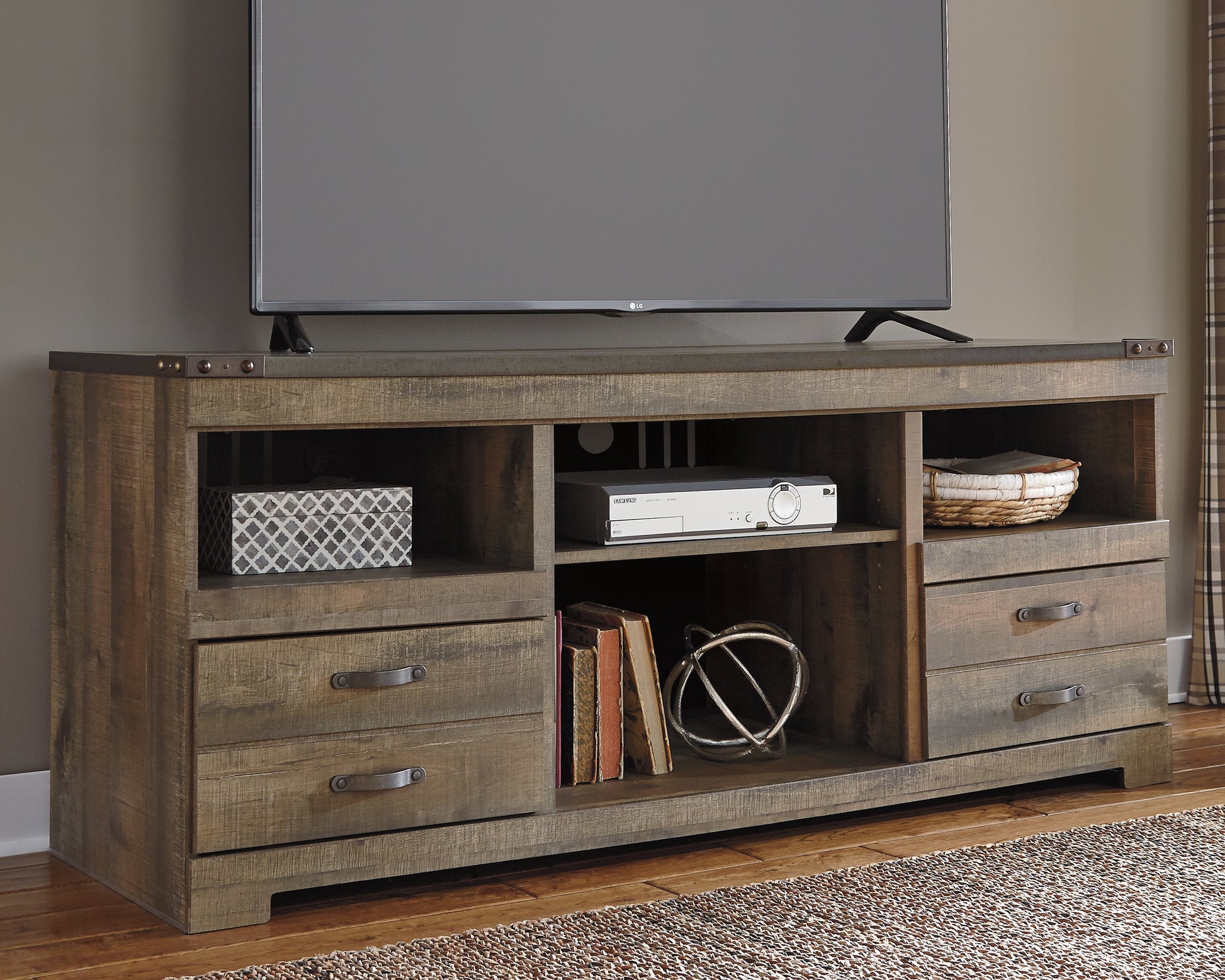 Myers Furniture Outlet - Ashley Furniture - Trinell TV Stand - 63" / Brown - W446-68