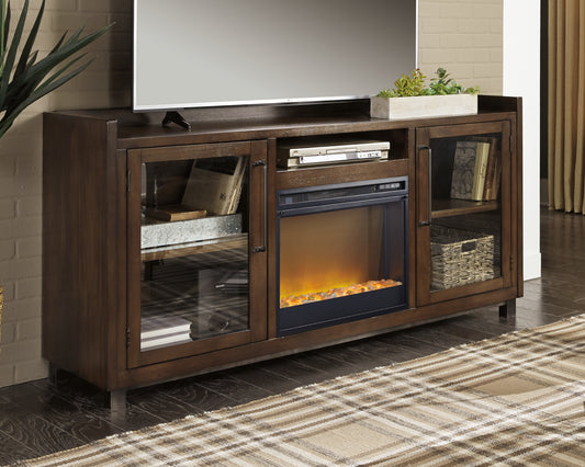 Myers Furniture Outlet - Ashley Furniture - Starmore 70" TV Stand with Electric Fireplace - 70" TV Stand with Electric Fireplace / Brown - W633W4