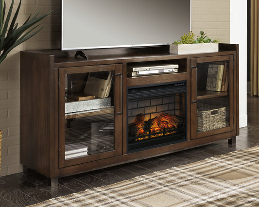 Myers Furniture Outlet - Ashley Furniture - Starmore 70" TV Stand with Electric Fireplace - 70" TV Stand with Electric Fireplace / Brown - W633W5