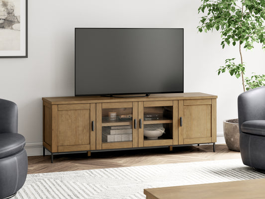 Myers Furniture Outlet - Ashley Furniture - Torlanta 72" TV Stand - 72" / Brown - W686-68