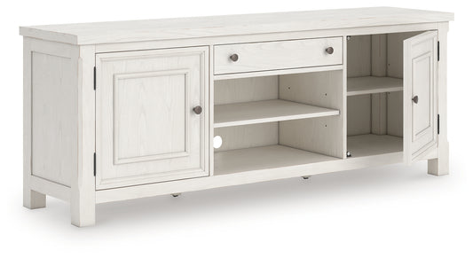Myers Furniture Outlet - Ashley Furniture - Robbinsdale 72" TV Stand - 72" / Antique White - W742-68