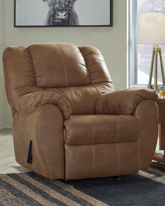 Myers Furniture Outlet - Ashley Furniture - McGann Living Room - Rocker Recliner / Walnut - 1030125