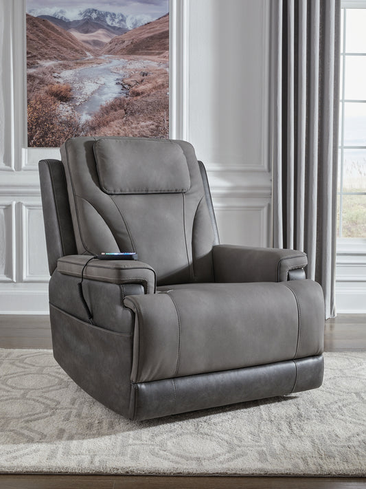 Myers Furniture Outlet - Ashley Furniture - 4Z-Peaceful Pause Living Room - Power Lift Recliner / Sand - PC1210312
