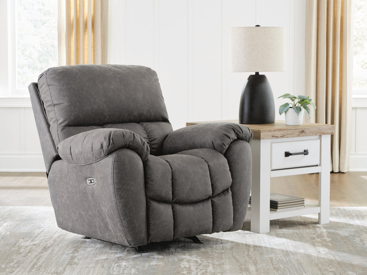Myers Furniture Outlet - Ashley Furniture - Bakerstein Living Room - PWR Rocker REC/ADJ Headrest - PC1250398