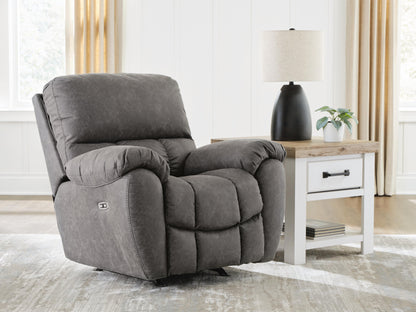 Myers Furniture Outlet - Ashley Furniture - Bakerstein Living Room - PWR Rocker REC/ADJ Headrest - PC1250398