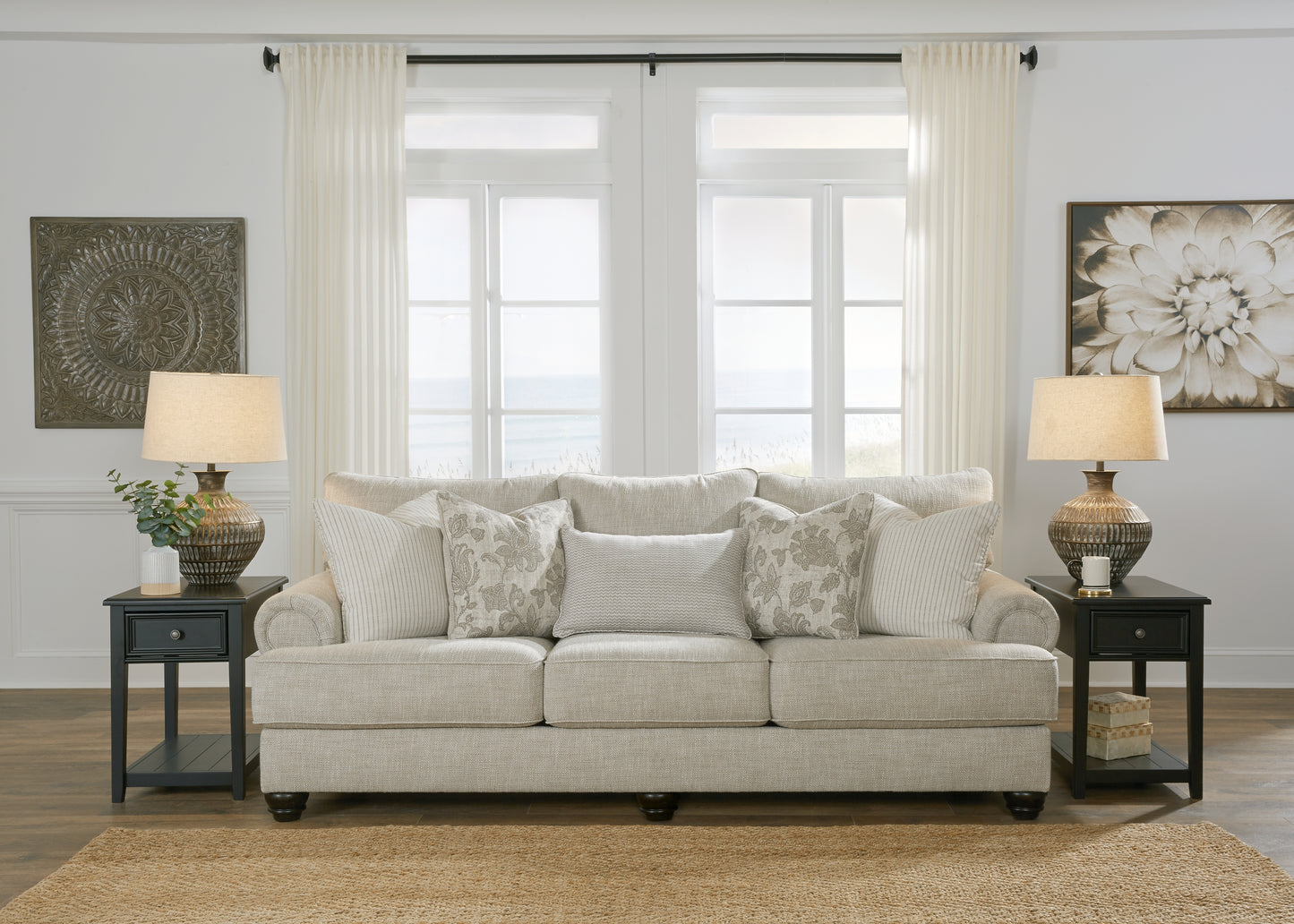 Myers Furniture Outlet - Ashley Furniture - Asanti Living Room - Sofa / Fog - 1320138