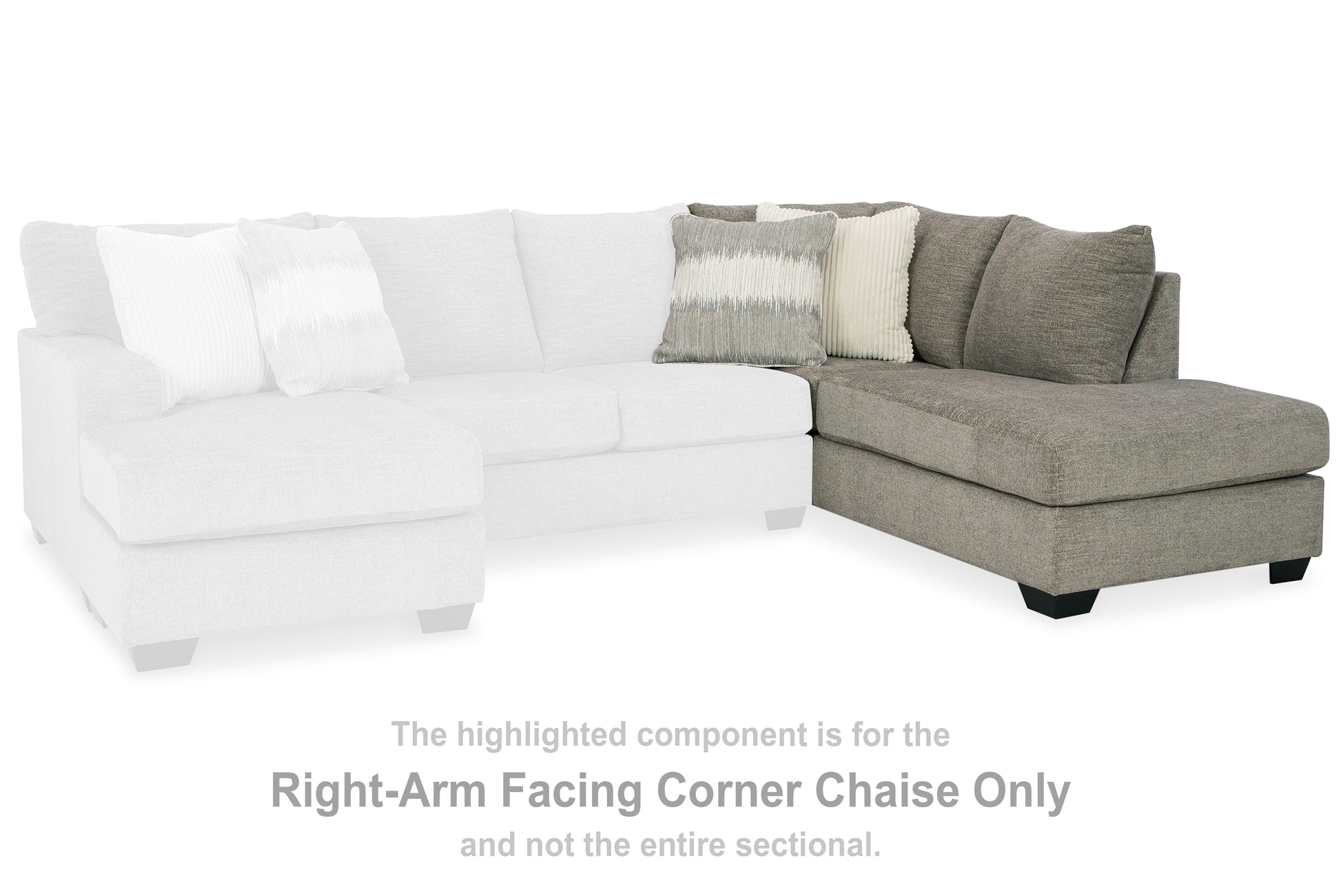 Myers Furniture Outlet - Ashley Furniture - Creswell Sectional - LAF 2-Piece Sectional with Chaise / Stone - 15305S1