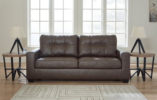 Myers Furniture Outlet - Ashley Furniture - Barlin Mills Living Room - Queen Sofa Sleeper / Umber - 1700339