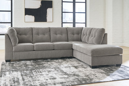 Myers Furniture Outlet - Ashley Furniture - Lanelly Sectional - LAF 2-Piece Sectional with Chaise / Alloy - 17504S1