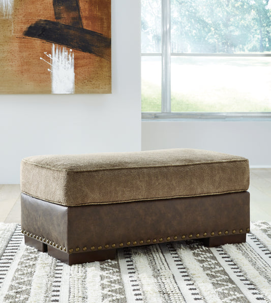 Myers Furniture Outlet - Ashley Furniture - Alesbury Living Room - Oversized Swivel Accent Chair / Chocolate - 1870421