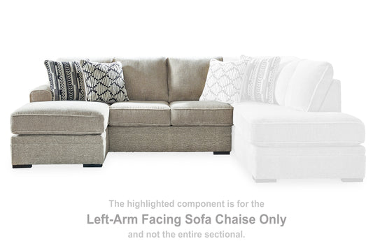 Myers Furniture Outlet - Ashley Furniture - Calnita Sectional - RAF 2-Piece Sectional with Chaise / Sisal - 20502S2