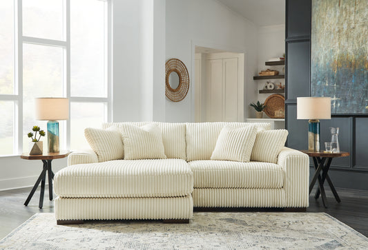 Myers Furniture Outlet - Ashley Furniture - Lindyn Sectional - RAF 6-Piece Sectional / Ivory - 21104S20