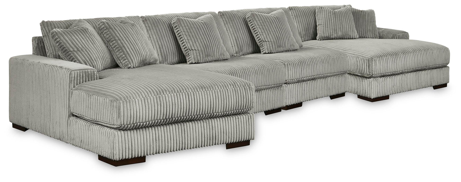 Myers Furniture Outlet - Ashley Furniture - Lindyn 4-Piece Sectional with Double Chaise - 4-Piece Sectional with Double Chaise - 21105S20