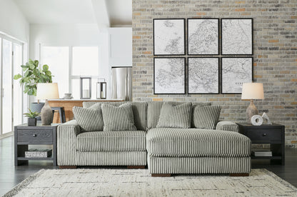 Myers Furniture Outlet - Ashley Furniture - Lindyn Sectional - RAF 2-Piece Sectional with Chaise / Fog - 21105S4