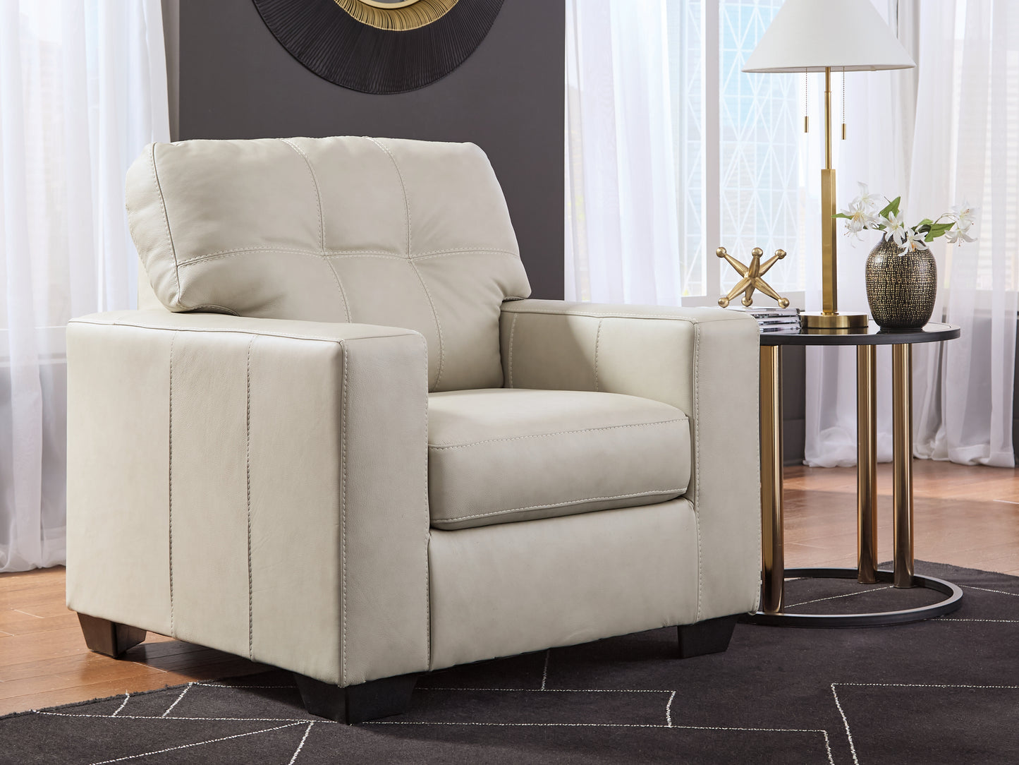 Myers Furniture Outlet - Ashley Furniture - Santorine Living Room - Chair / Bone - 2170820
