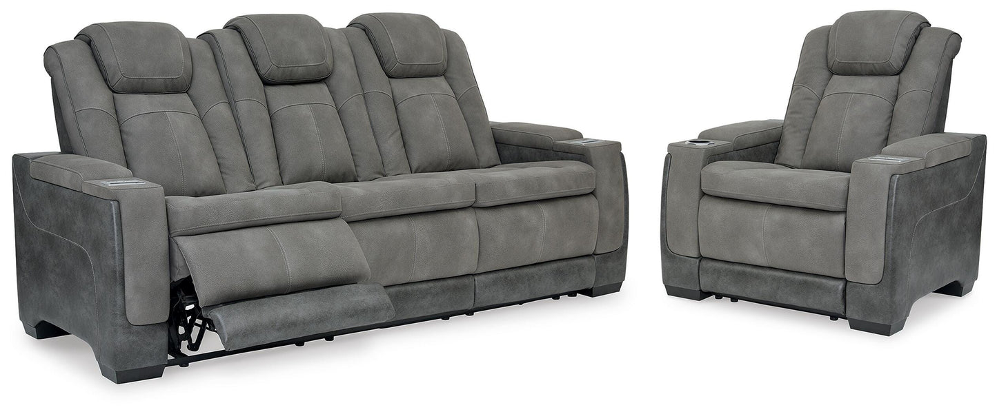 Myers Furniture Outlet - Ashley Furniture - Next-Gen Durapella Power Reclining Sofa and Power Recliner - Power Reclining Sofa and Power Recliner - 22004U3