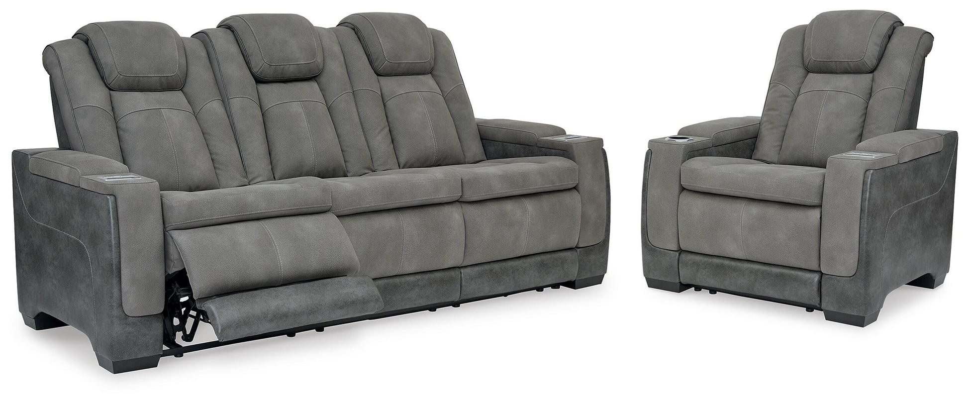 Myers Furniture Outlet - Ashley Furniture - Next-Gen Durapella Power Reclining Sofa and Power Recliner - Power Reclining Sofa and Power Recliner - 22004U3