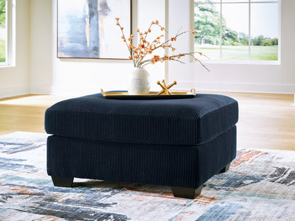 Myers Furniture Outlet - Ashley Furniture - SimpleJoy Living Room - Oversized Accent Ottoman / Navy - 2420508