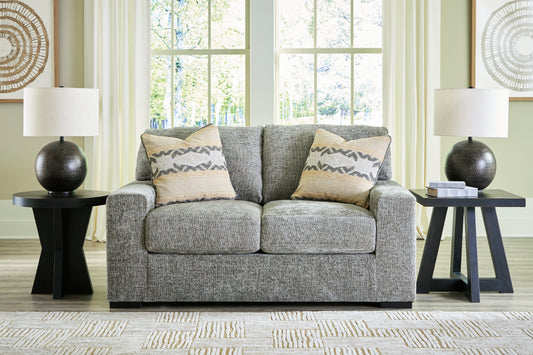 Myers Furniture Outlet - Ashley Furniture - Dunmor Living Room - Ottoman / Graphite - 2490414