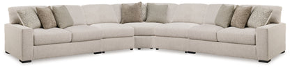 Myers Furniture Outlet - Ashley Furniture - Ballyton Sectional - RAF 3-Piece Sectional / Sand - 25102S1