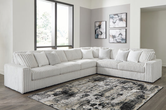 Myers Furniture Outlet - Ashley Furniture - Stupendous Sectional - LAF 5-Piece Sectional with Chaise / Alloy - 25903S9