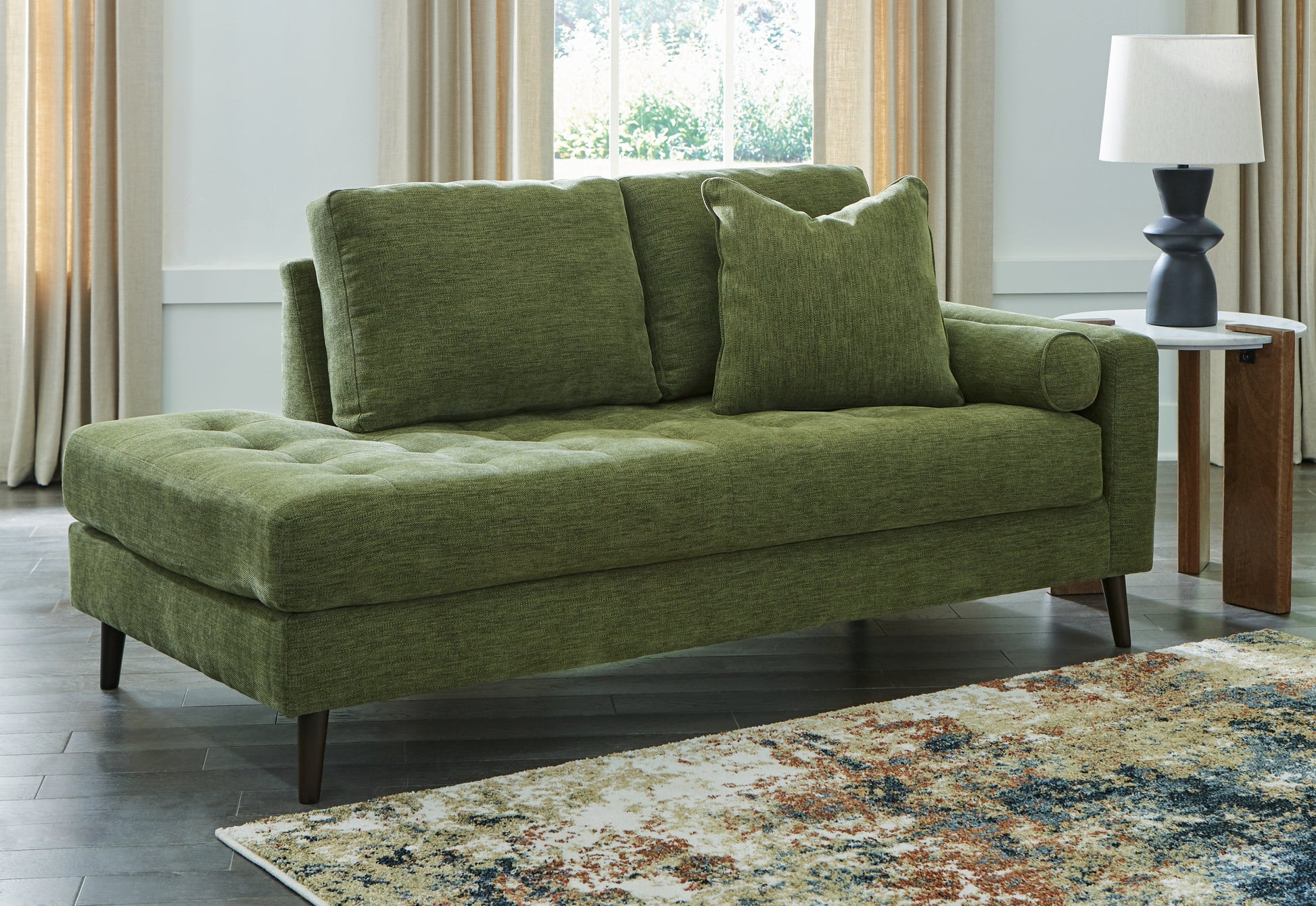 Myers Furniture Outlet - Ashley Furniture - Bixler Living Room - RAF Corner Chaise / Navy - 2610617