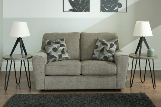 Myers Furniture Outlet - Ashley Furniture - Cascilla Living Room - Loveseat / Pewter - 2680535