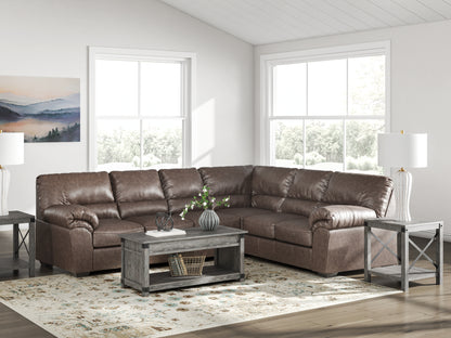 Myers Furniture Outlet - Ashley Furniture - WillowBend Sectional - RAF 3-Piece Sectional / Umber - PC27705S3