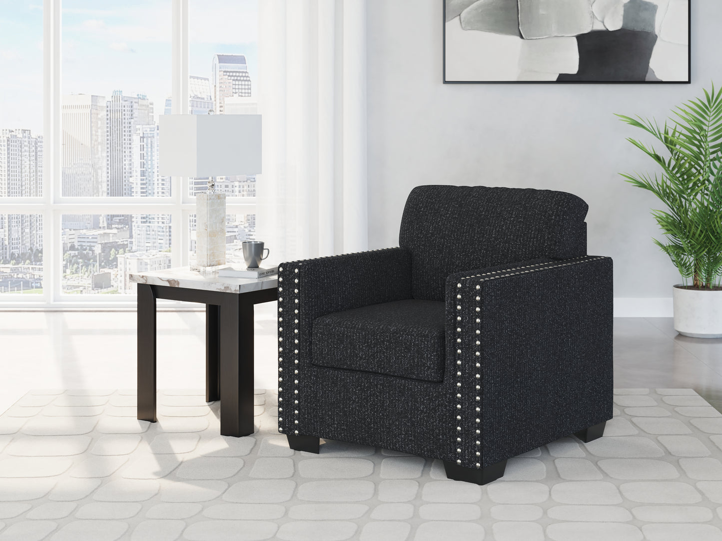 Myers Furniture Outlet - Ashley Furniture - Jasmine Peaks Living Room - Chair / Coal - 2890420