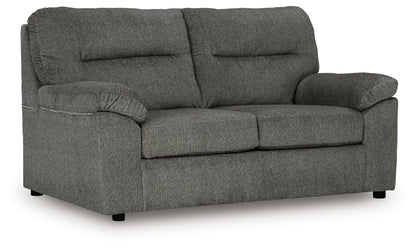 Myers Furniture Outlet - Ashley Furniture - Bindura Living Room - Loveseat / Mineral - 3030535