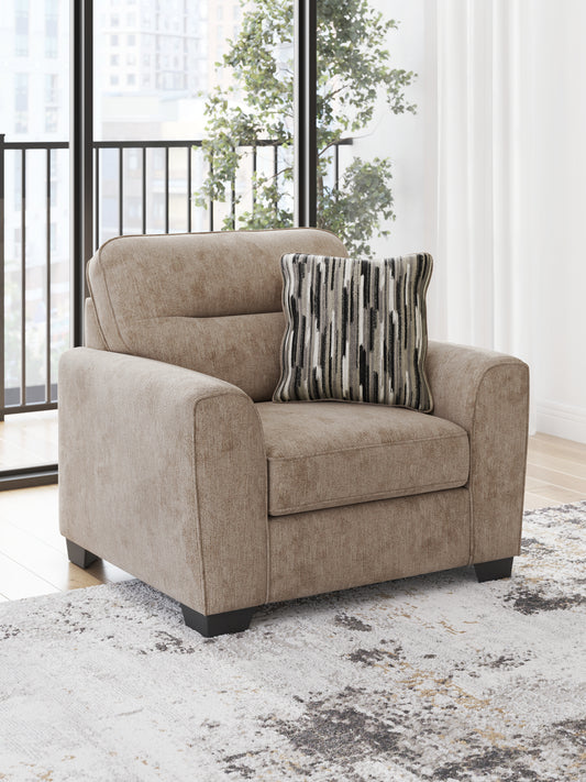 Myers Furniture Outlet - Ashley Furniture - Olten Living Room - Chair and a Half / Mocha - 3130423