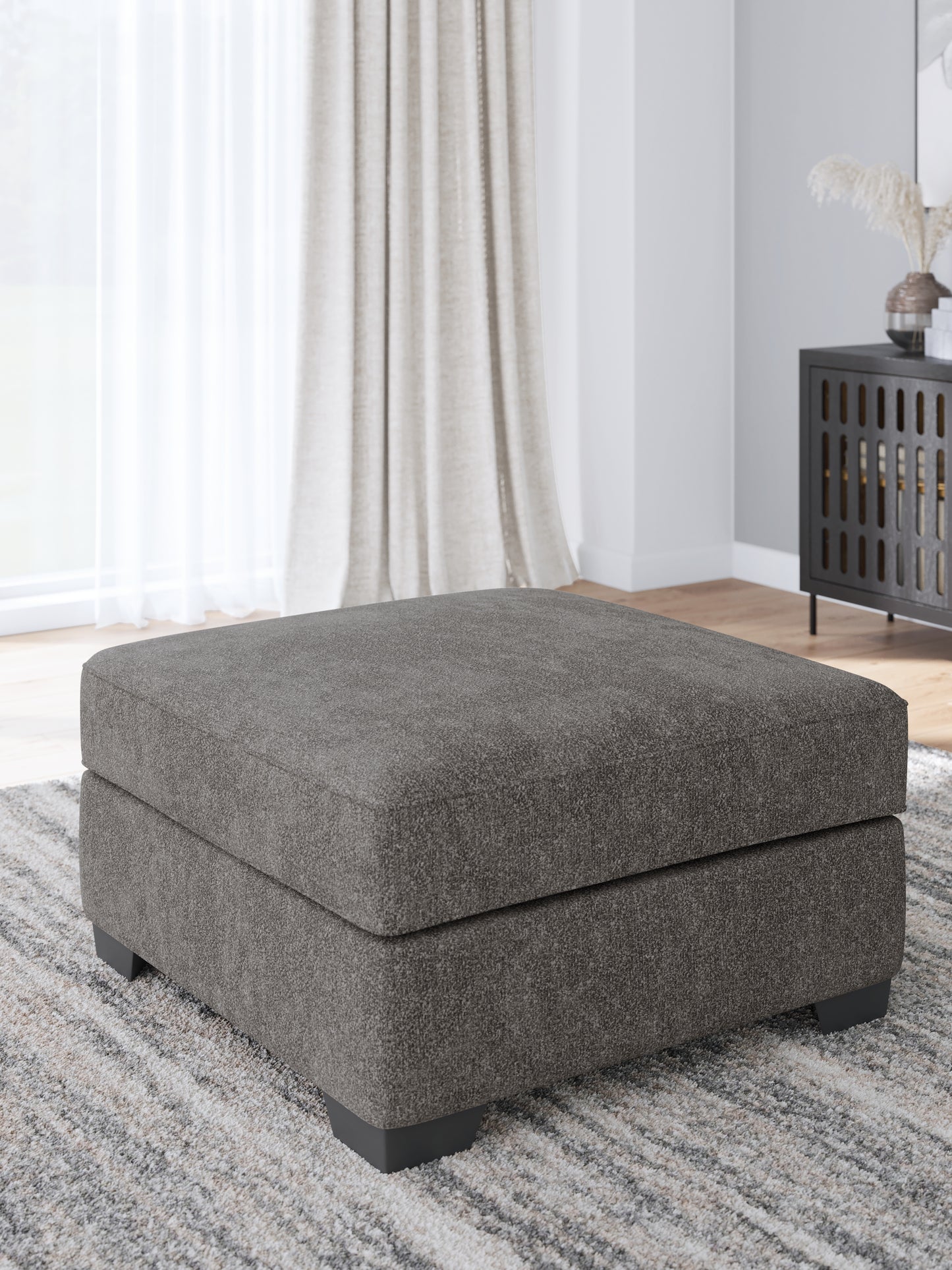 Myers Furniture Outlet - Ashley Furniture - Olten Living Room - Oversized Accent Ottoman / Graphite - 3130508