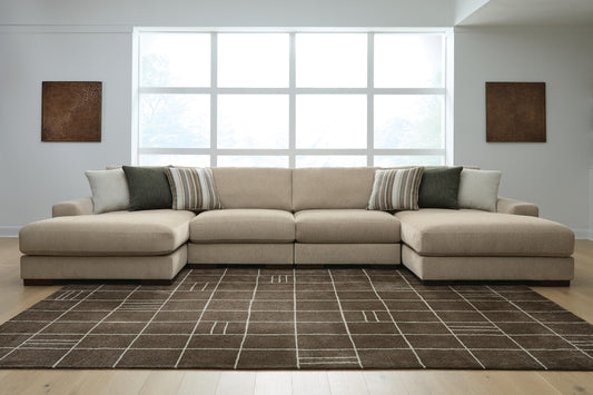 Myers Furniture Outlet - Ashley Furniture - Linenhause Sectional - RAF 4-Piece Double Chaise Sectional - 31803S9