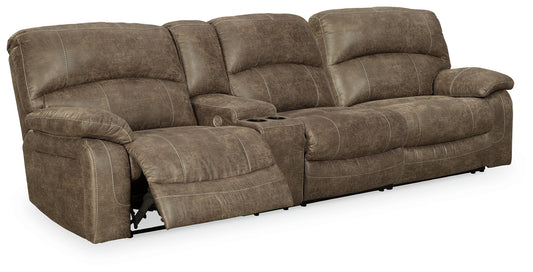 Myers Furniture Outlet - Ashley Furniture - Segburg Sectional - 2-Piece Power Reclining Sectional Sofa / Driftwood - 34303S1