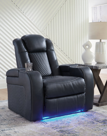 Myers Furniture Outlet - Ashley Furniture - Fyne-Dyme Living Room - PWR Recliner/ADJ Headrest / Sapphire - 3660313