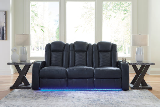 Myers Furniture Outlet - Ashley Furniture - Fyne-Dyme Living Room - PWR Recliner/ADJ Headrest / Sapphire - 3660313