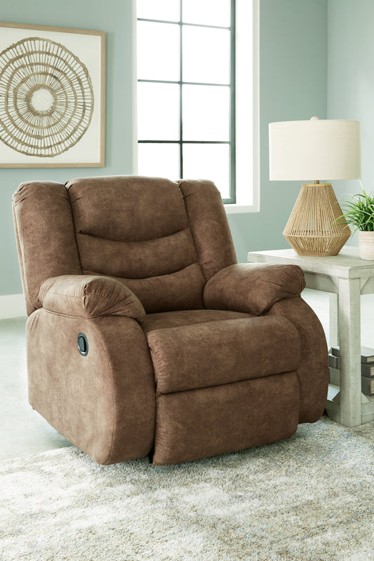Myers Furniture Outlet - Ashley Furniture - Partymate Living Room - Rocker Recliner / Brindle - 3690225