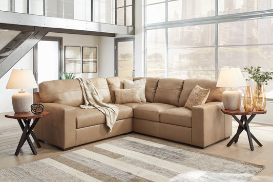 Myers Furniture Outlet - Ashley Furniture - Bandon Sectional - LAF 3-Piece Sectional / Toffee - 38006S3