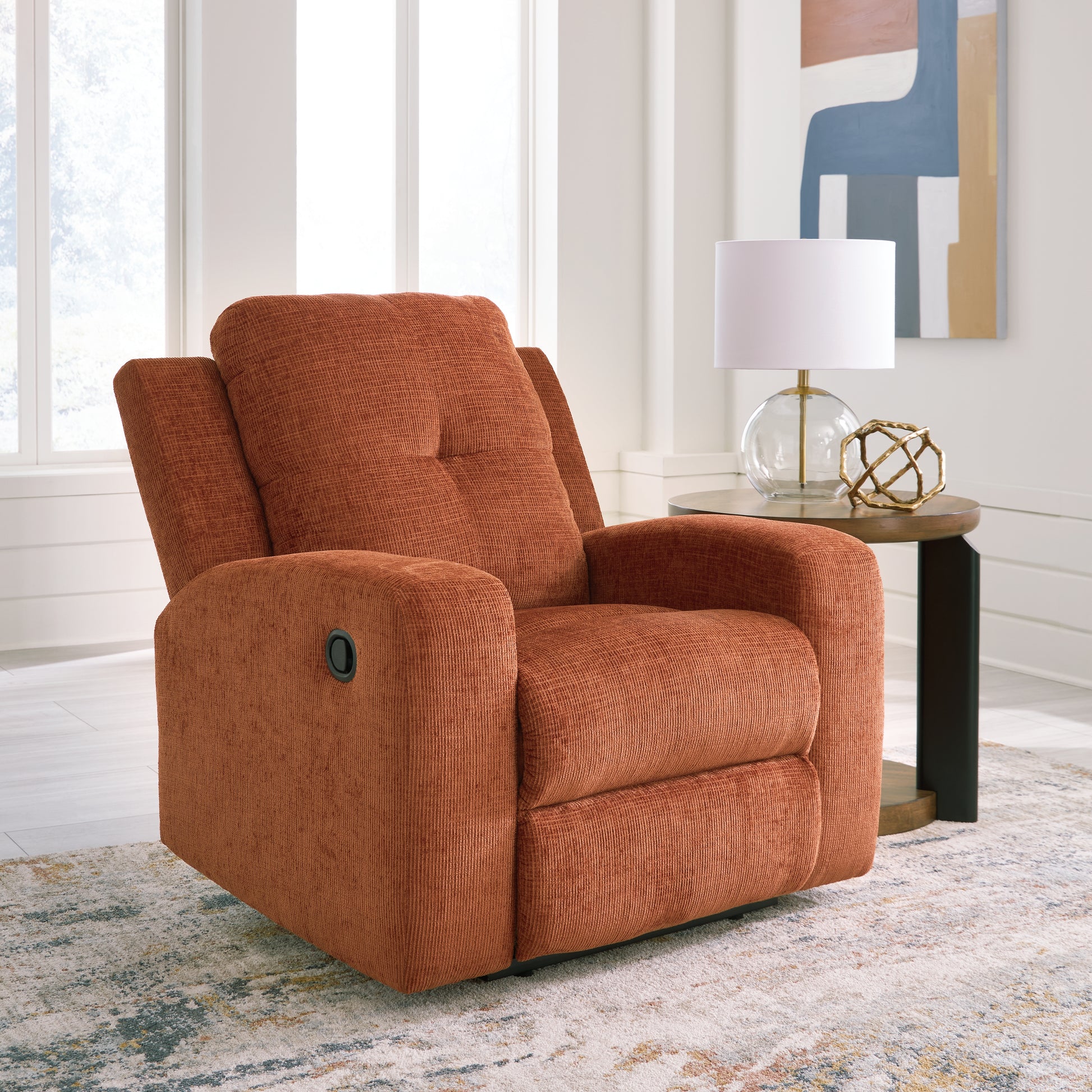 Myers Furniture Outlet - Ashley Furniture - Danum Living Room - Zero Wall Recliner / Spice - 3880729