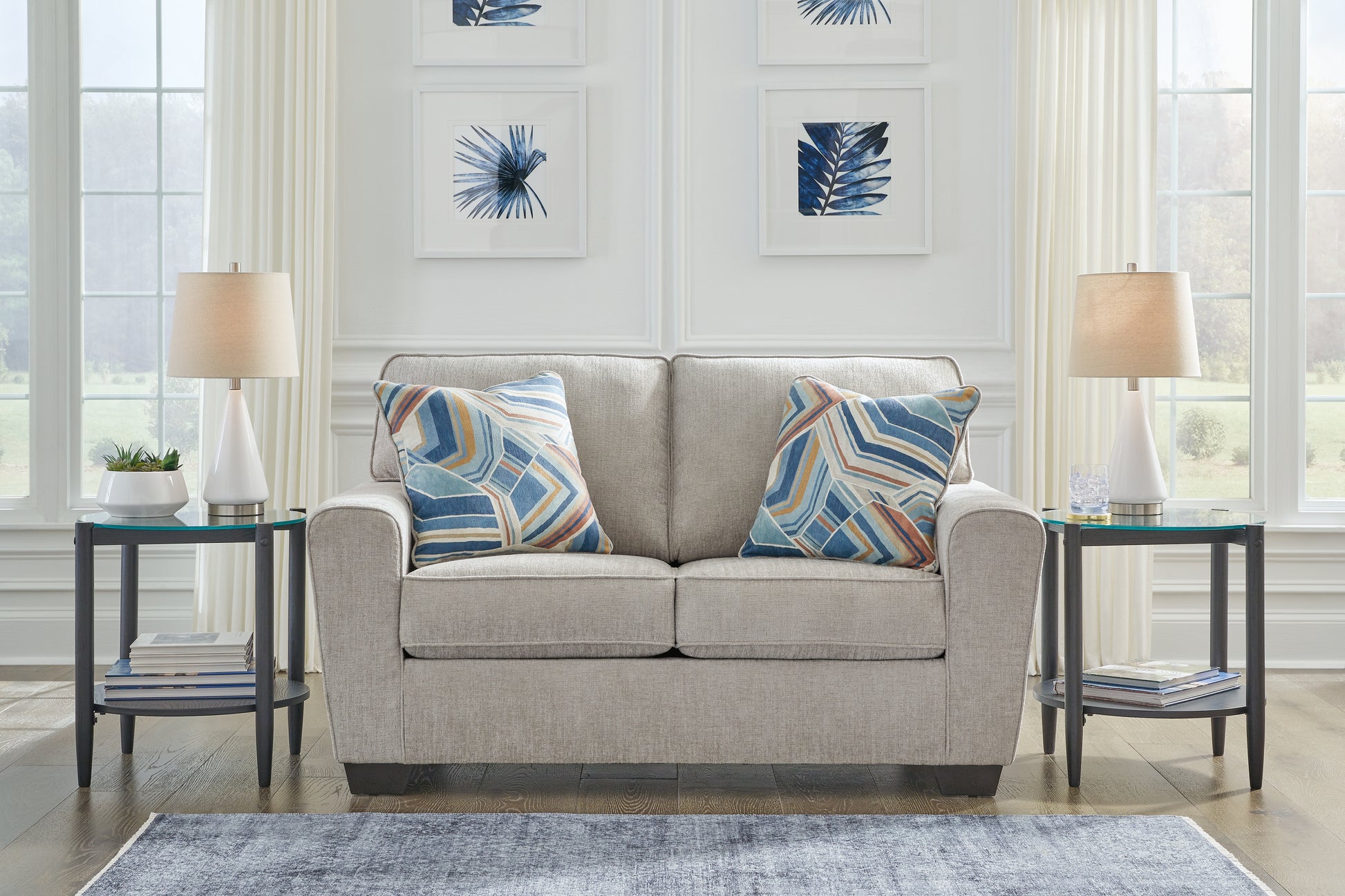 Myers Furniture Outlet - Ashley Furniture - Cashton Living Room - Loveseat / Ice - 4060635