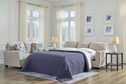 Myers Furniture Outlet - Ashley Furniture - Cashton Living Room - Queen Sofa Sleeper / Ice - 4060639