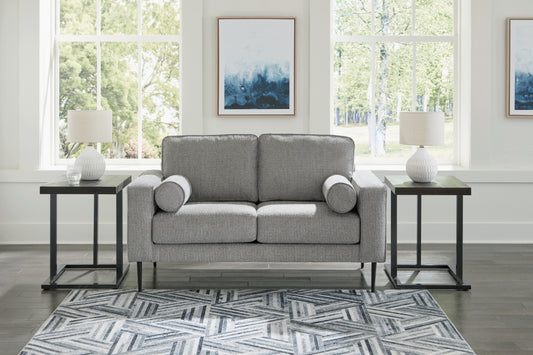 Myers Furniture Outlet - Ashley Furniture - Hazela Living Room - Ottoman / Charcoal - 4110214