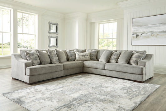 Myers Furniture Outlet - Ashley Furniture - Bayless Sectional - LAF 5-Piece Sectional / Smoke - 52304S3