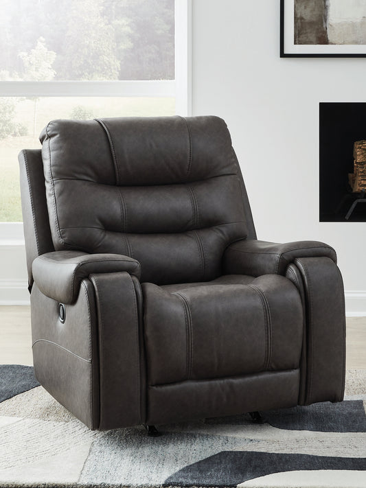 Myers Furniture Outlet - Ashley Furniture - Femley Living Room - Rocker Recliner / Smoke - PC5330625