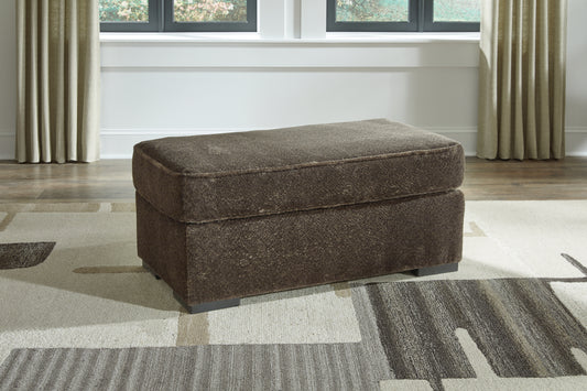Myers Furniture Outlet - Ashley Furniture - Aylesworth Living Room - Ottoman / Chocolate - 5370214